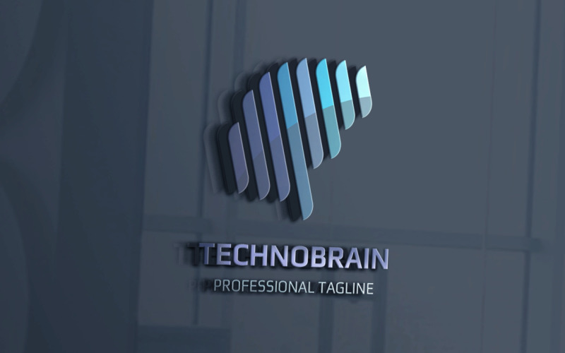 Download Шаблон логотипа "Techno Brain Logo Template" / Techno Brain Logo Template - Шаблон логотипа на тему графика agency,brain,brainstorm,brainwash,brand,branding,bright,concept,design,development,electro,electronic,human brain,idea,identity,intelligent,it,mobile,programmer,smart