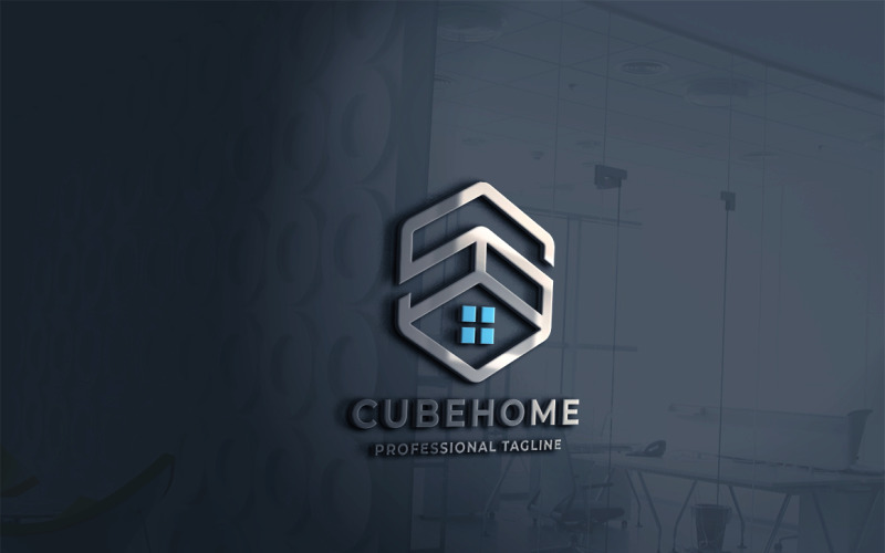 Download Шаблон логотипа "Clean Home Logo Template" / Clean Home Logo Template - Шаблон логотипа на тему графика architect,brand,branding,building,cube,design,door,hexa,home,house,interior,logo,logotype,modern,professional,template,vector,window