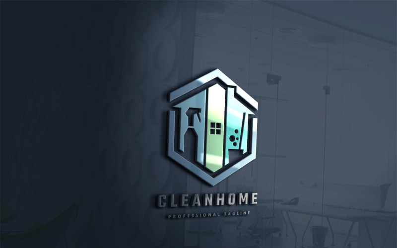 Download Шаблон логотипа "Clean Home Logo Template" / Clean Home Logo Template - Шаблон логотипа на тему графика bubble,bucket,building,clean,colorful,home,home cleaning,house,house cleaning,household,housework,maid,neat,professional,satisfaction,soap,spray,storing,sweeper,vaccum