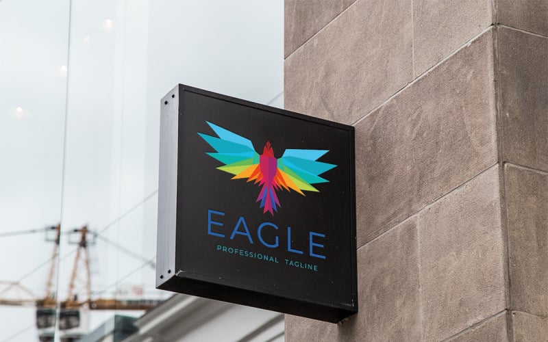 Download Шаблон логотипа "Eagle Logo Template" / Eagle Logo Template - Шаблон логотипа на тему графика actions,authority,colorful,consulting,control,crest,determination,dominance,eagle,eagle logo,fearless,freedom,guardianship,leader,leadership,light,phoenix,polygon,powerful,professional