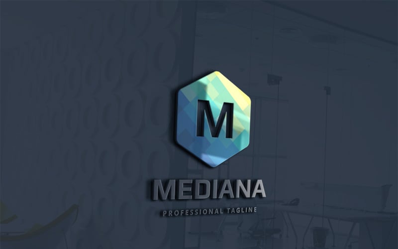 Download Шаблон логотипа "Mediana Letter Logo Template" / Mediana Letter Logo Template - Шаблон логотипа на тему графика box,brand,branding,business,consulting,corporative,cube,cubical,editable,editable letter,financial,firm,group,hexa,hexagon,hexagonal,identity,investment,letter,m letter
