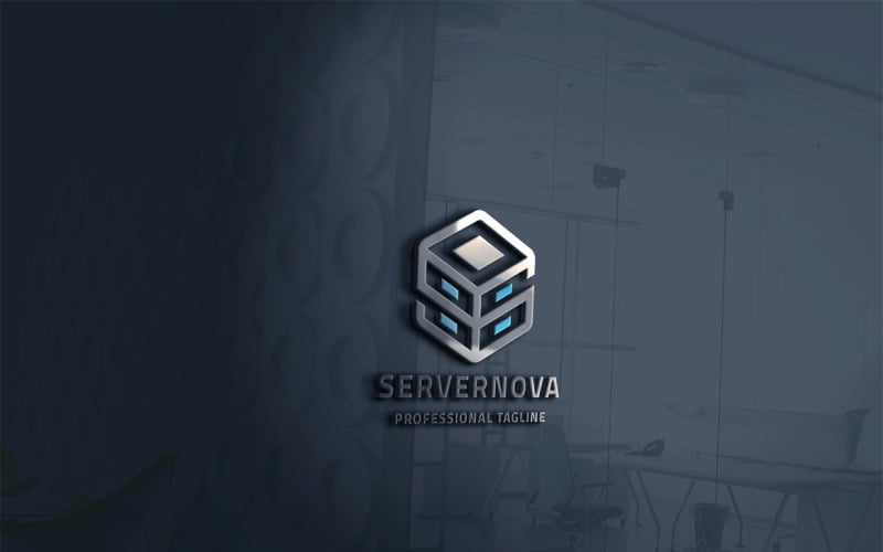 Modèle de logo de serveur