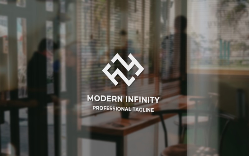 Modèle de logo Infinity moderne