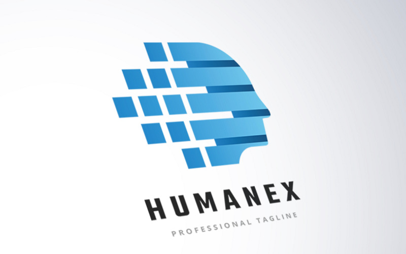Modello di logo di dati umani