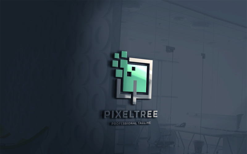 Download Шаблон логотипа "Pixel Tree Logo Template" / Pixel Tree Logo Template - Шаблон логотипа на тему графика abstract,brand,branding,digital,ecologic,ecological,energy,environment,environmental,forest,green,identity,innovative,leaf,leaf logo,leaves,lifestyle,network,organic,pixel