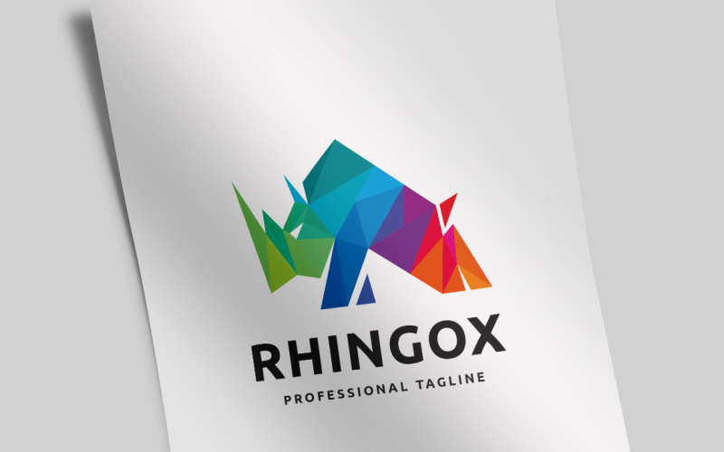 Download Шаблон логотипа "Rhino Polygon Logo Template" / Rhino Polygon Logo Template - Шаблон логотипа на тему графика agility,alarm,animal,animals,branding,colorful,corporate,defense,entertainment,financial,horn,hunter,investment,longevity,media,paradox,polygon,professional,protection,rhino
