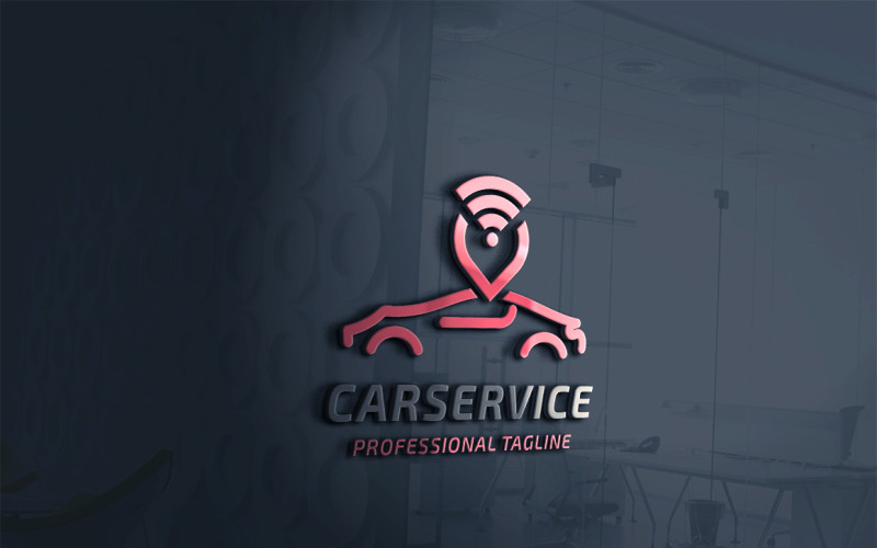 Sjabloon met logo voor auto-service