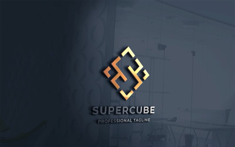 Super Cube Logo Template