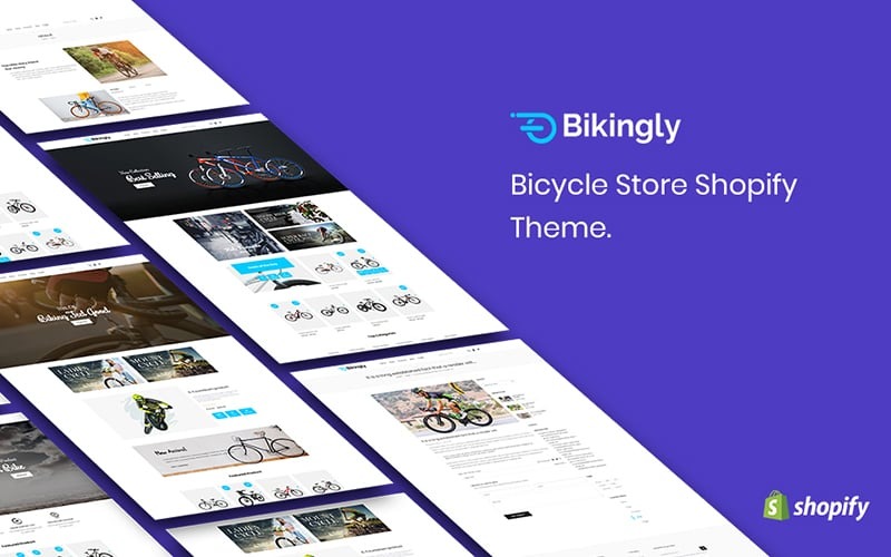 Bikingly - тема велосипедів Shopify