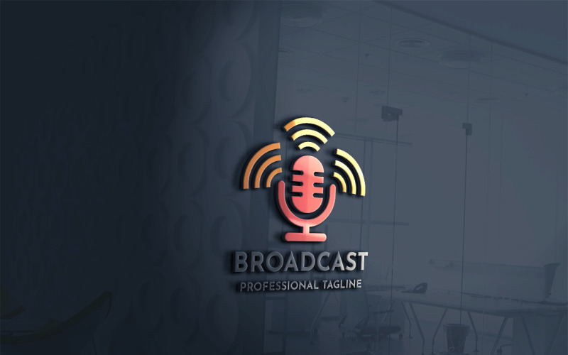 Download Шаблон логотипа "Broadcast Logo Template" / Broadcast Logo Template - Шаблон логотипа на тему графика application,blog,branding,breaking,broadcast,business,classic,creative,design,eps file,influence,informations,live,logo,marketing,message,microphone,news,newspaper,online