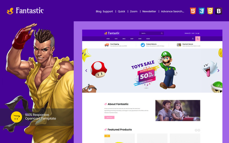 Fantastic OpenCart Template