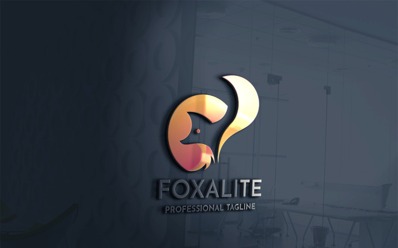 Download Шаблон логотипа "Fox Logo Template" / Fox Logo Template - Шаблон логотипа на тему графика agile,animal,animals,business,colorful,crafty,cunning,dog,entertainment,fast,fox,fox logo,foxed,foxy,media,orange,predator,professional,solution,strategy