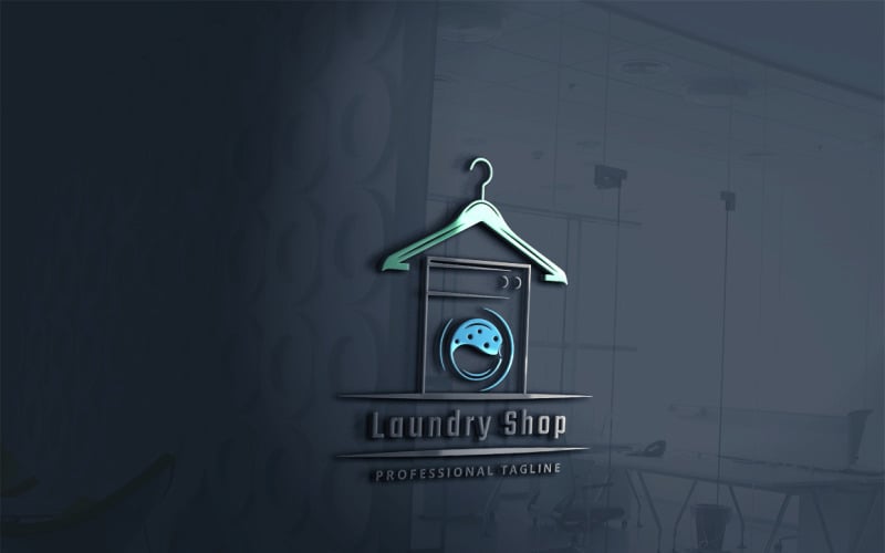 Laundry Shop Logo Template #159942 - TemplateMonster