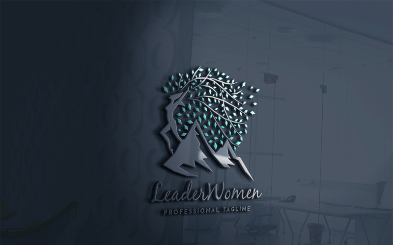 Download Шаблон логотипа "Leader Women Logo Template" / Leader Women Logo Template - Шаблон логотипа на тему графика brand,branding,bright,coach,coaching employee,expert,faith,graduation,human,intelligence,joyful,knowledge,leader,leadership,lifestyle,management,mountain,professional,resources,tree