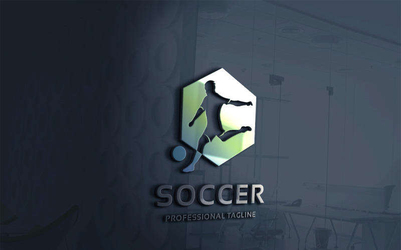 Modèle de logo de football
