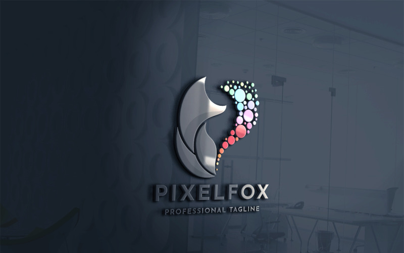 Download Шаблон логотипа "Pixel Fox Logo Template" / Pixel Fox Logo Template - Шаблон логотипа на тему графика animal,animals,artful,brand,branding,crafty,dog,dynamic,fast,fox,fox logo,foxy,foxy logo,furtive,ginger,hunter,identity,modern,orange,orange fox