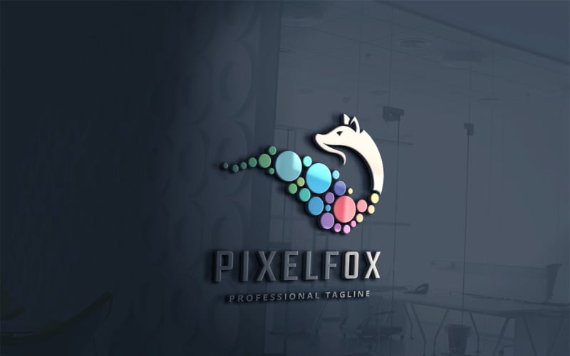 Download Шаблон логотипа "Pixel Fox Logo Template" / Pixel Fox Logo Template - Шаблон логотипа на тему графика animal,animals,artful,brand,branding,crafty,dog,dynamic,fast,fox,fox logo,foxy,foxy logo,furtive,ginger,hunter,identity,modern,orange,orange fox