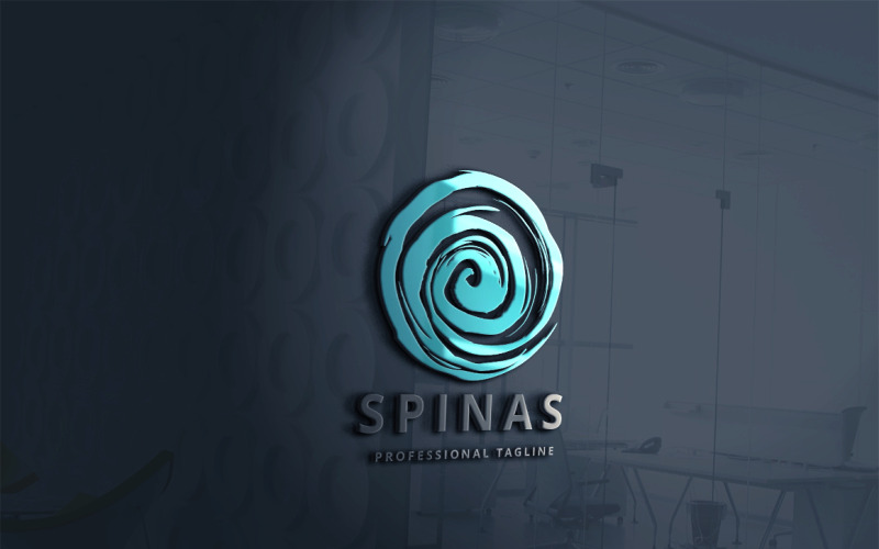 Plantilla de logotipo de Spinning Wave