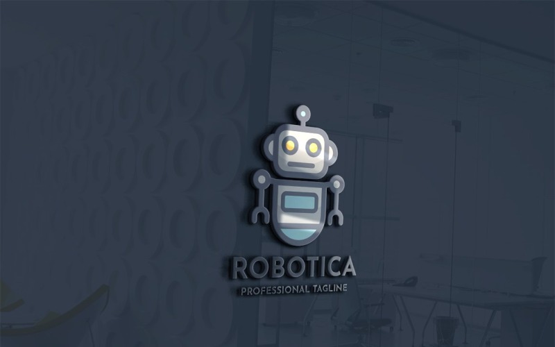 Download Шаблон логотипа "Robot Machine Logo Template" / Robot Machine Logo Template - Шаблон логотипа на тему графика bot,branding,electronic,game,gaming,giant,heavy,hero,iron,machine,mascot,mechanic,mechanical,metal,metallic,movie,professional,protection,red bot,robot