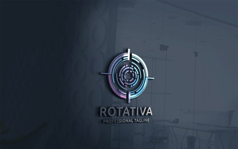 Download Шаблон логотипа "Rotativa Circles Logo Template" / Rotativa Circles Logo Template - Шаблон логотипа на тему графика abstract,business,central,centric,circle,circles,circular,colorful,consultant,core,creation,creative,data,development,digital,global,media,mind,mobile,network