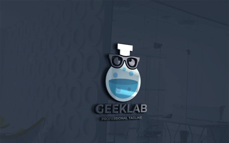 Шаблон логотипа Geek Lab