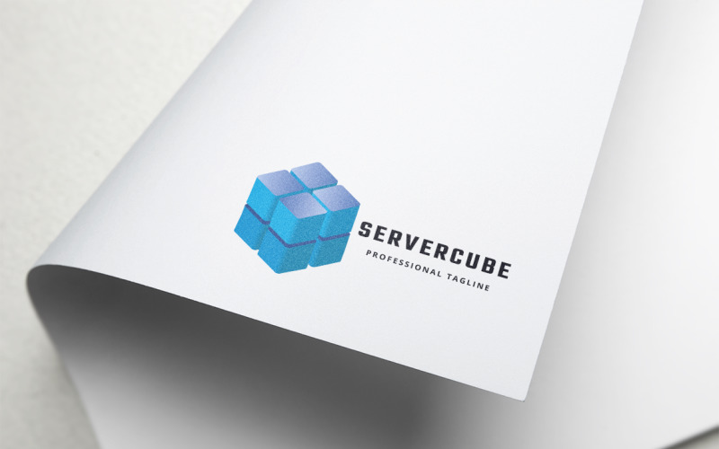 Server Cube Logo Template 159903 Templatemonster