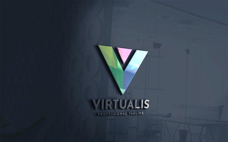 Download Шаблон логотипа "Virtualis Letter Logo Template" / Virtualis Letter Logo Template - Шаблон логотипа на тему графика brand,branding,consultant,consulting,creation,design,dynamcis,edgy,identity,letter,media,modern,mosaic,multimedia,professional,software,startup,studio,tech,technologies
