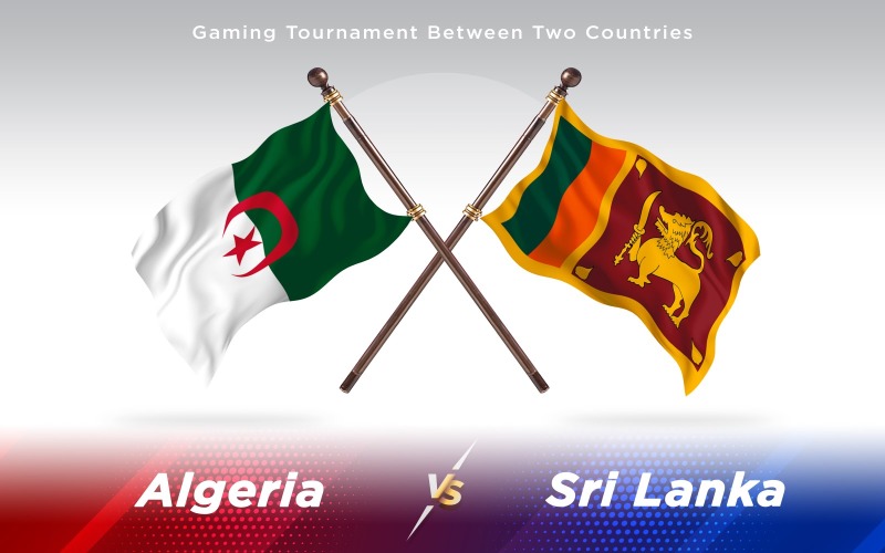 Download Иллюстрация "Algeria versus Sri Lanka Two Countries Flags - Illustration" / Algeria versus Sri Lanka Two Countries Flags - Illustration - Иллюстрация на тему графика national,patriotic,europe,asia,republic,map,flag,country,cartography,geography,nation,illustration,graphic,vector,state,world,isolated,symbol,border,icon