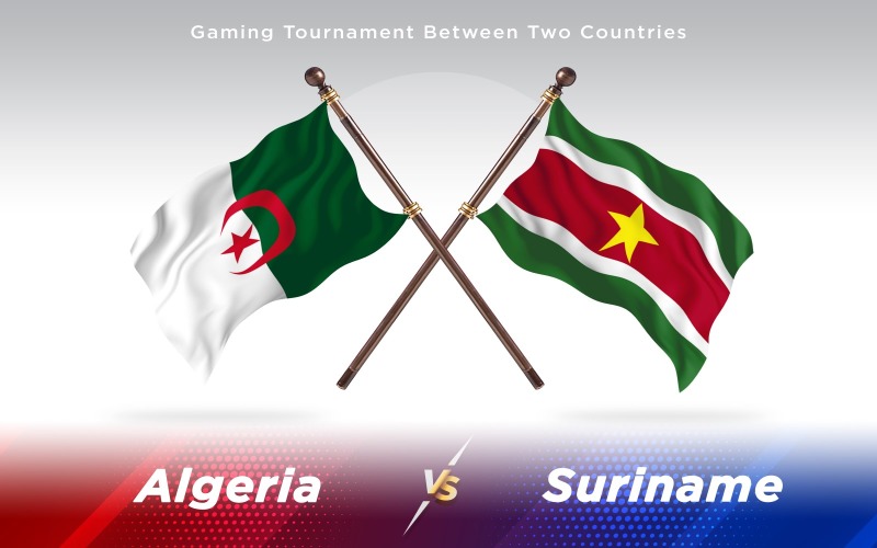 Download Иллюстрация "Algeria versus Suriname Two Countries Flags - Illustration" / Algeria versus Suriname Two Countries Flags - Illustration - Иллюстрация на тему графика national,patriotic,europe,asia,republic,map,flag,country,cartography,geography,nation,illustration,graphic,vector,state,world,isolated,symbol,border,icon