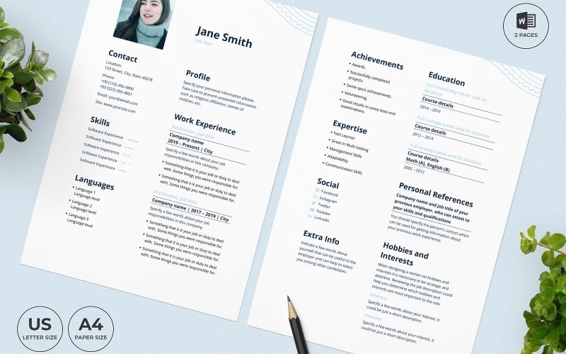 Modèle de CV de travailleur de la station