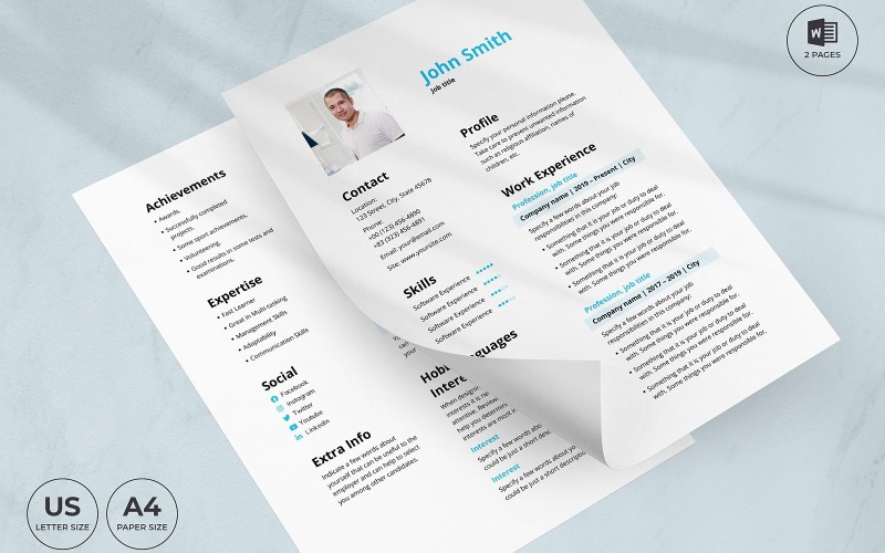 Staffing Recruiter CV Özgeçmiş Şablonu