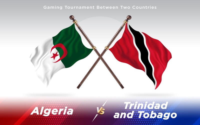 Download Иллюстрация "Algeria versus Trinidad and Tobago Two Countries Flags - Illustration" / Algeria versus Trinidad and Tobago Two Countries Flags - Illustration - Иллюстрация на тему графика national,patriotic,europe,asia,republic,map,flag,country,cartography,geography,nation,illustration,graphic,vector,state,world,isolated,symbol,border,icon