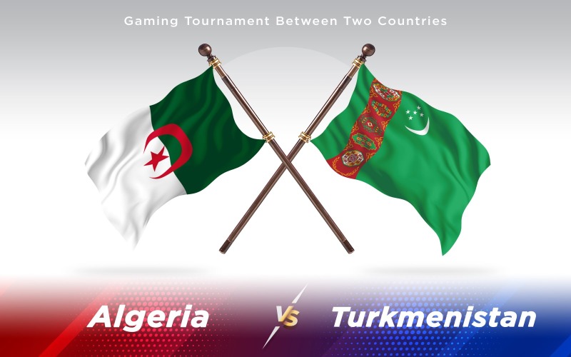 Download Иллюстрация "Algeria versus Turkmenistan Two Countries Flags - Illustration" / Algeria versus Turkmenistan Two Countries Flags - Illustration - Иллюстрация на тему графика national,patriotic,europe,asia,republic,map,flag,country,cartography,geography,nation,illustration,graphic,vector,state,world,isolated,symbol,border,icon