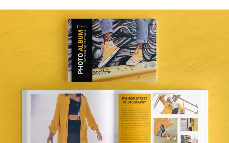 Fotoalbum 5 Fashion Street Corporate Identity-Vorlage