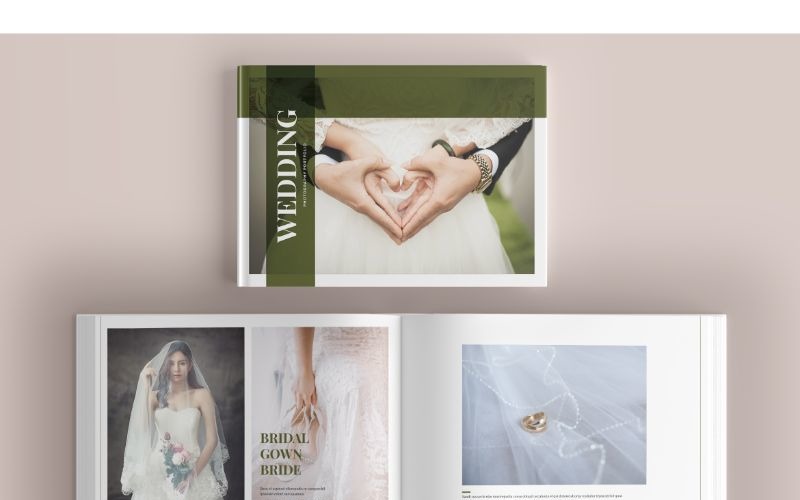 Fotoalbum 8 Hochzeits-Corporate-Identity-Vorlage