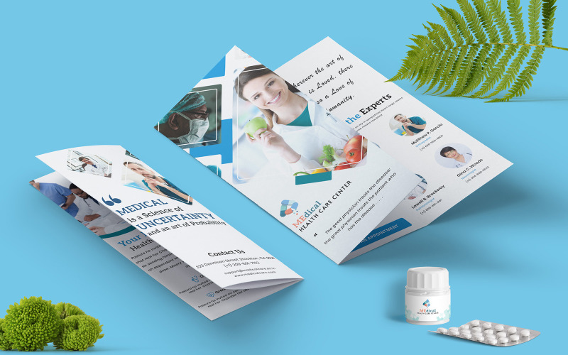 Download Фирменный стиль "Medical Brochure Trifold - Corporate Identity Template" / Medical Brochure Trifold - Corporate Identity Template - Фирменный стиль на тему графика medical,hospital,doctors,brochure,flyer,poster,minimal,psd,template,trifold,modern,appointment,clean,design,print