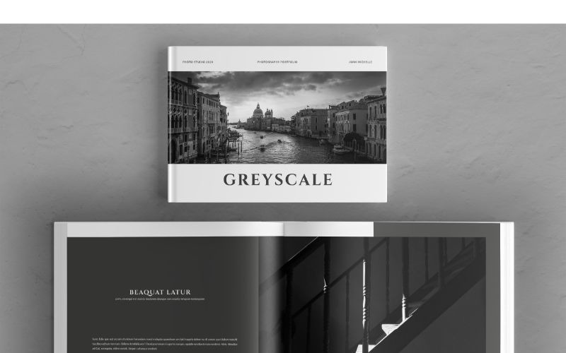 Download Фирменный стиль "Photo Album 4 Grayscale - Corporate Identity Template" / Photo Album 4 Grayscale - Corporate Identity Template - Фирменный стиль на тему графика a4,brochure,photography,portfolio,lookbook,magazine,modern,photobook,booklet,letter,creative,design,catalog,fashion,multipurpose