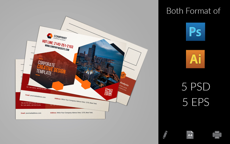 Download Фирменный стиль "Post Card" / Post Card - Фирменный стиль на тему графика 6x4,ad,advert,advertisement,agent,business,business postcard,company,construction,consulting,corporate,creative,design,flyer,housing,illustrator post card,invite post card,post card,post card