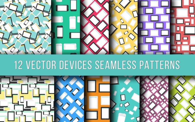 Download Pattern "Technics &amp; Devices Seamless Pattern" / Technics &amp; Devices Seamless Pattern - Pattern на тему графика modern,illustration,design,web,display,vector,texture,art,style,ornament,flat,mobile,responsive,business,technology,social,smartphone,cloud,desktop,phone,background,white,digital,computer,but