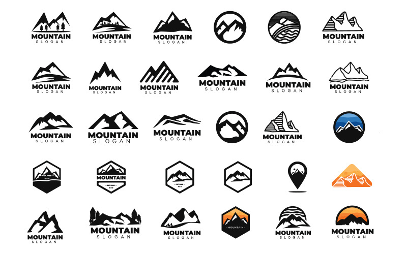 Download Шаблон логотипа "30 Adventure Bundle Logo Template" / 30 Adventure Bundle Logo Template - Шаблон логотипа на тему графика landscape,nature,illustration,mountain,hill,rock,camp,peak,expedition,adventure,climbing,sky,emblem,set,vintage,forest,outdoor,mountains,hiking,badge
