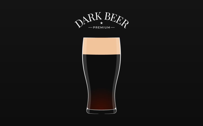Dark Beer Logo Template