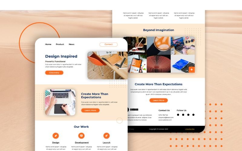 Éléments d'interface utilisateur inspirés du design EM 91