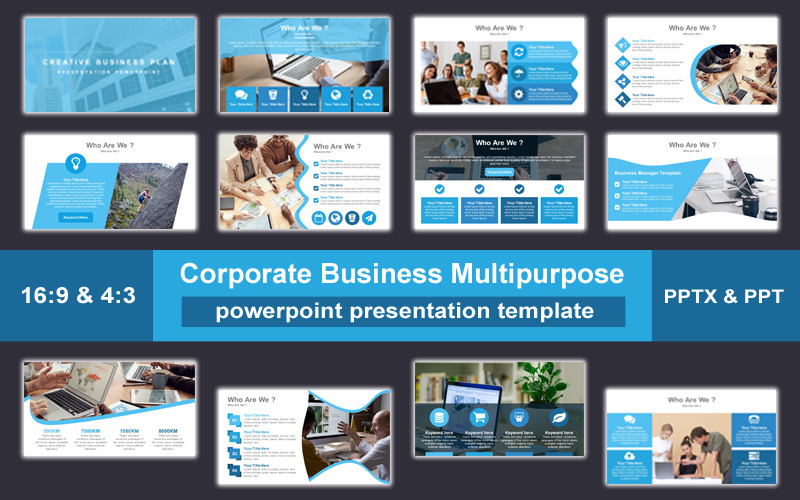 Modèle de présentation PowerPoint polyvalent d'entreprise