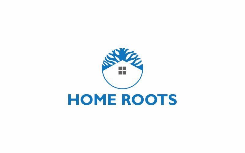 Download Шаблон логотипа "Root roof Logo Template" / Root roof Logo Template - Шаблон логотипа на тему графика home,natural,root,green,illustration,growth,design,house,vector,symbol,leaf,icon,tree,graphic,abstract,logo,eco,pot,cultivate,life