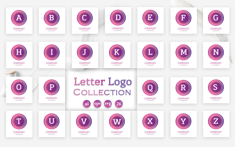 Шаблон логотипа Best Letter Design Collection