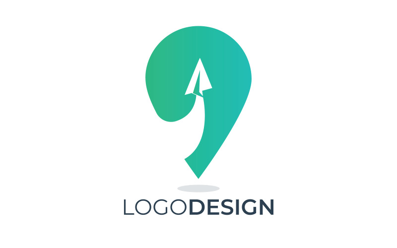 Download Шаблон логотипа "Airplane Pins Logo Template" / Airplane Pins Logo Template - Шаблон логотипа на тему графика location,pin,travel,map,place,navigation,point,pointer,direction,position,gps,marker,mark,find,tag,road,destination,technology,trip,plane