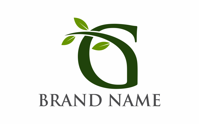 Letter G tuin Logo sjabloon