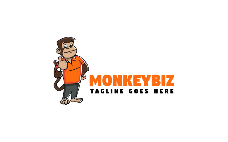 Logo maskotki małpy