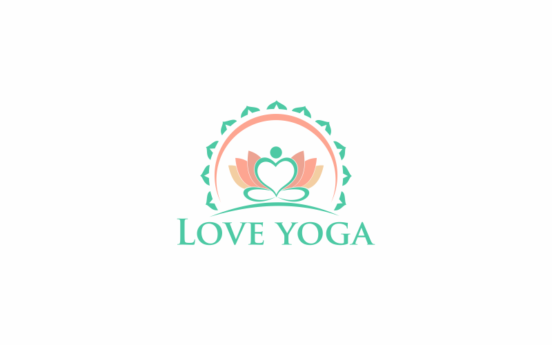 Download Шаблон логотипа "Love Yoga Logo Template" / Love Yoga Logo Template - Шаблон логотипа на тему графика yoga,love,vector,meditation,symbol,illustration,heart,design,exercise,relaxation,graphic,lotus,pose,spiritual,harmony,workout,woman,beauty,abstract,mental