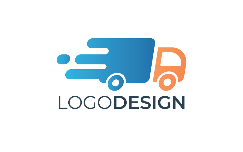 Modelo de logotipo de expedição rápida